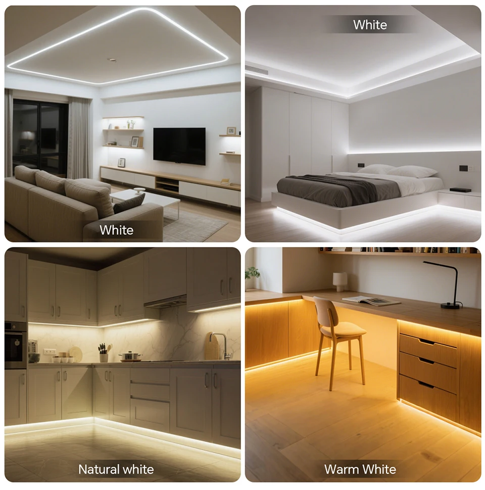 220V COB Led Strip High Density Waterproof COB LED Strip EU Plug Flexible Ribbon for Kitchen Cocina Cabinet Outdoor Garden Light