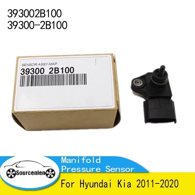 1Pc 393002B100 39300-2B100 Manifold Pressure Sensor for Hyundai Kia 2011-2020