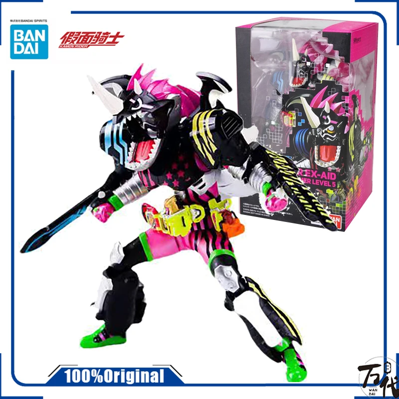 

Bandai подлинный S.H.F KAMEN RIDERA Ex-Aid экшн-плеер Lv.5 экшн-игрушки для мальчиков девочек Подарок Коллекционные модели украшения