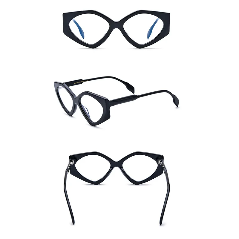 Belight Optical Women Colorful Cat Eye Shape Acetate Vintage Retro Design Spectacle Frame Eyeglasses Precription Lens 19333 image 6