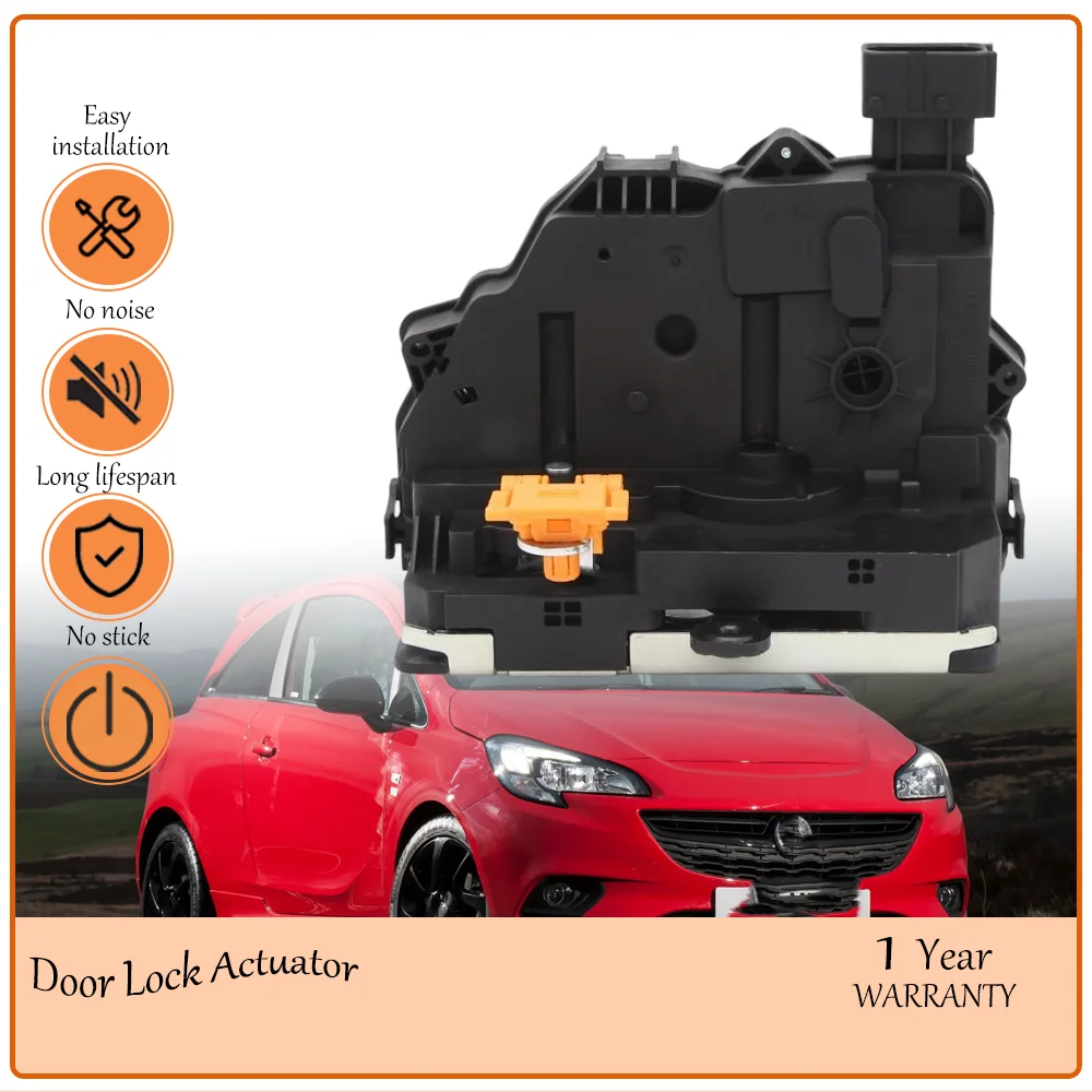 Precision-Tuned 6-Pin Left Door Lock Actuator, Fit Vauxhall Corsa E 2014-2019, Smooth Locking Operation oem 13431841,13258271