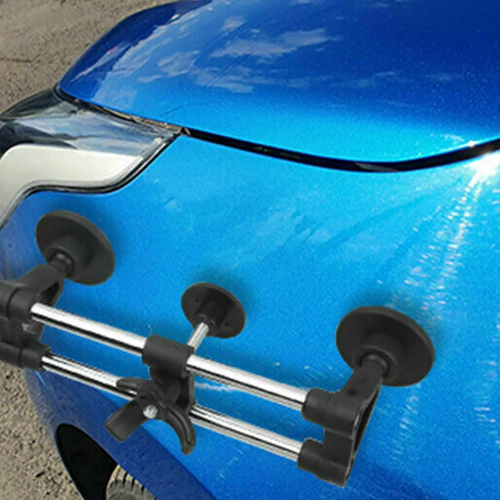 

1Set Efficient Auto Dent Repair Tool Kit Unique Arched Design Adjustable Spacing Rotate Button Suitable All Glue Tabs Metal