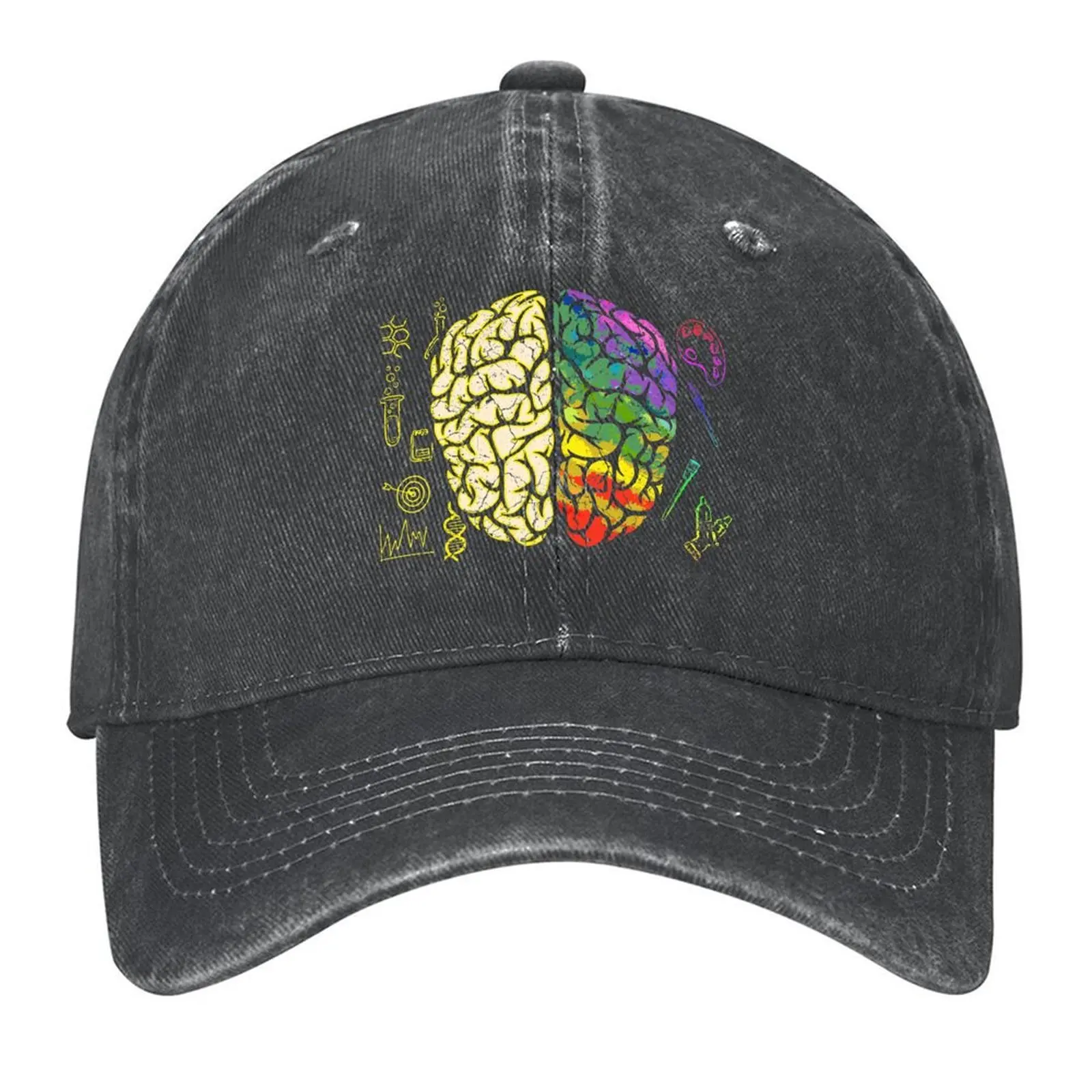 

Brain Neurology Hemispheres Analytical Creative Baseball Cap New In The Hat luxury caps Hip Hop Man Women's