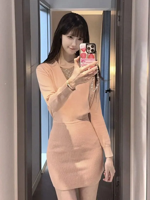 

Уникальная облегающая юбка Pure Desire Sle, красивая искусственная двухсекционная облегающая юбка с застежкой на талии, специальная милая зимняя коллекция Dr