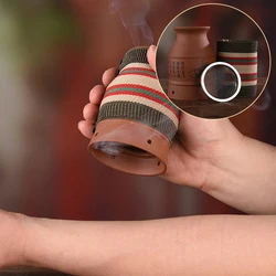 Facial Warming Massager Klei Schrapen Cup Keramische Moxa Stok Brander Moxibustion Therapie Hot Comprimeren Acupunt Meridiaan Massa