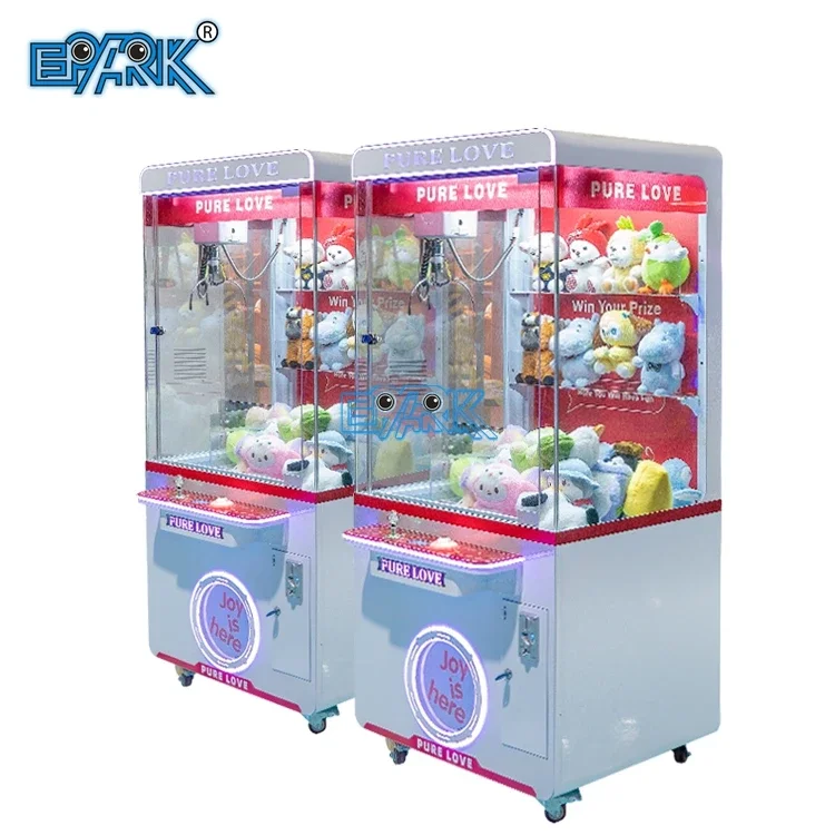 EPARK Coin Operated Pink Crane Catch Stuffed Toys Machine Toy Claw Crane Game Machine