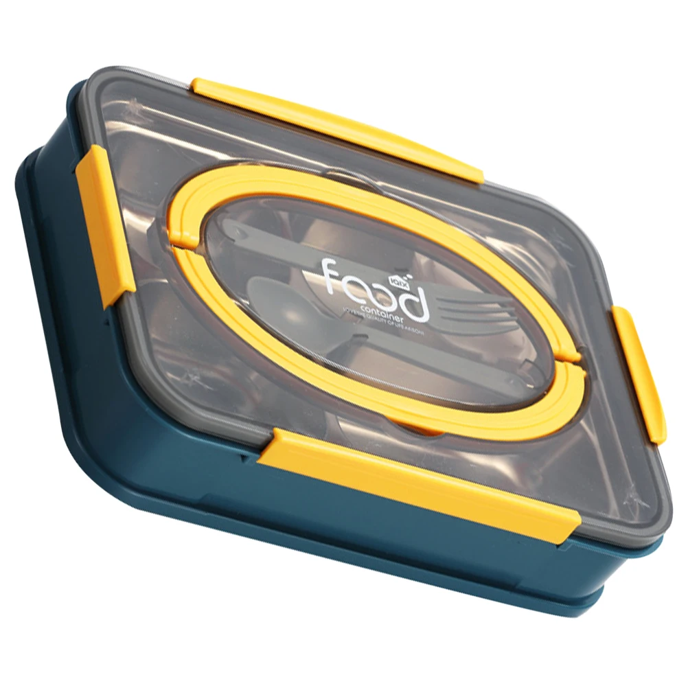 

Stainless Steel Lunch Box Storage Compartments Portable Bento Container For Office School Travel Meal Prep