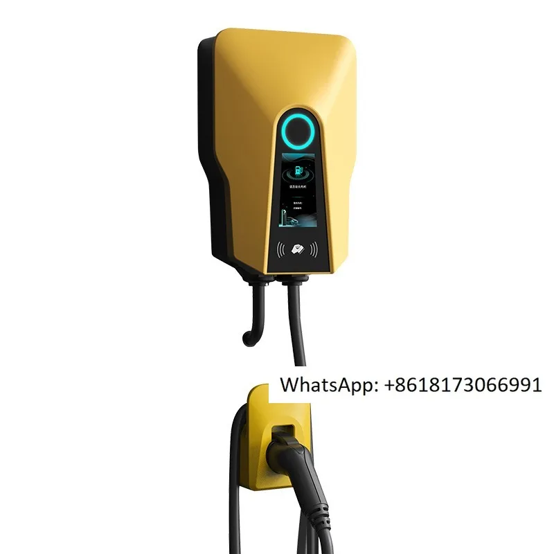 European Javelin Head 7KW AC Commercial Scan Code Wall Mounted Column Outdoor New Energy Electric Vehicle Charging Station