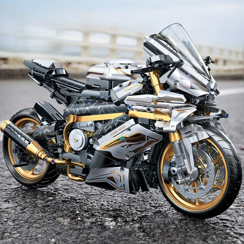 

2026 New Alloy Motorcycle Desktop Decorations Racing Building Block Model Kid Toys Christmas Easter Festive Gift Giving