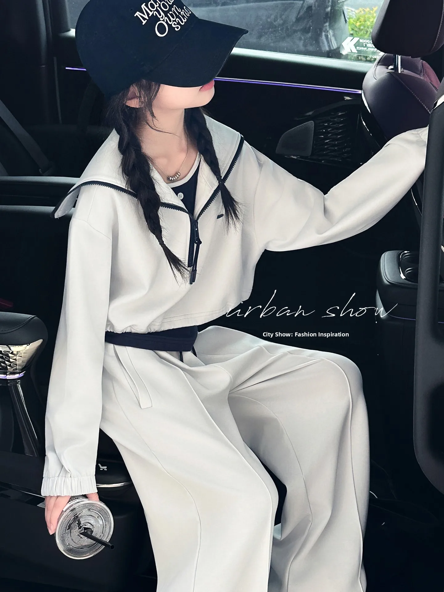 Children's Faion Casual Hoodie Vest f Zipper Sweatirt Set Tee Pieces Cotton Long Sve round Ne Spring Autumn