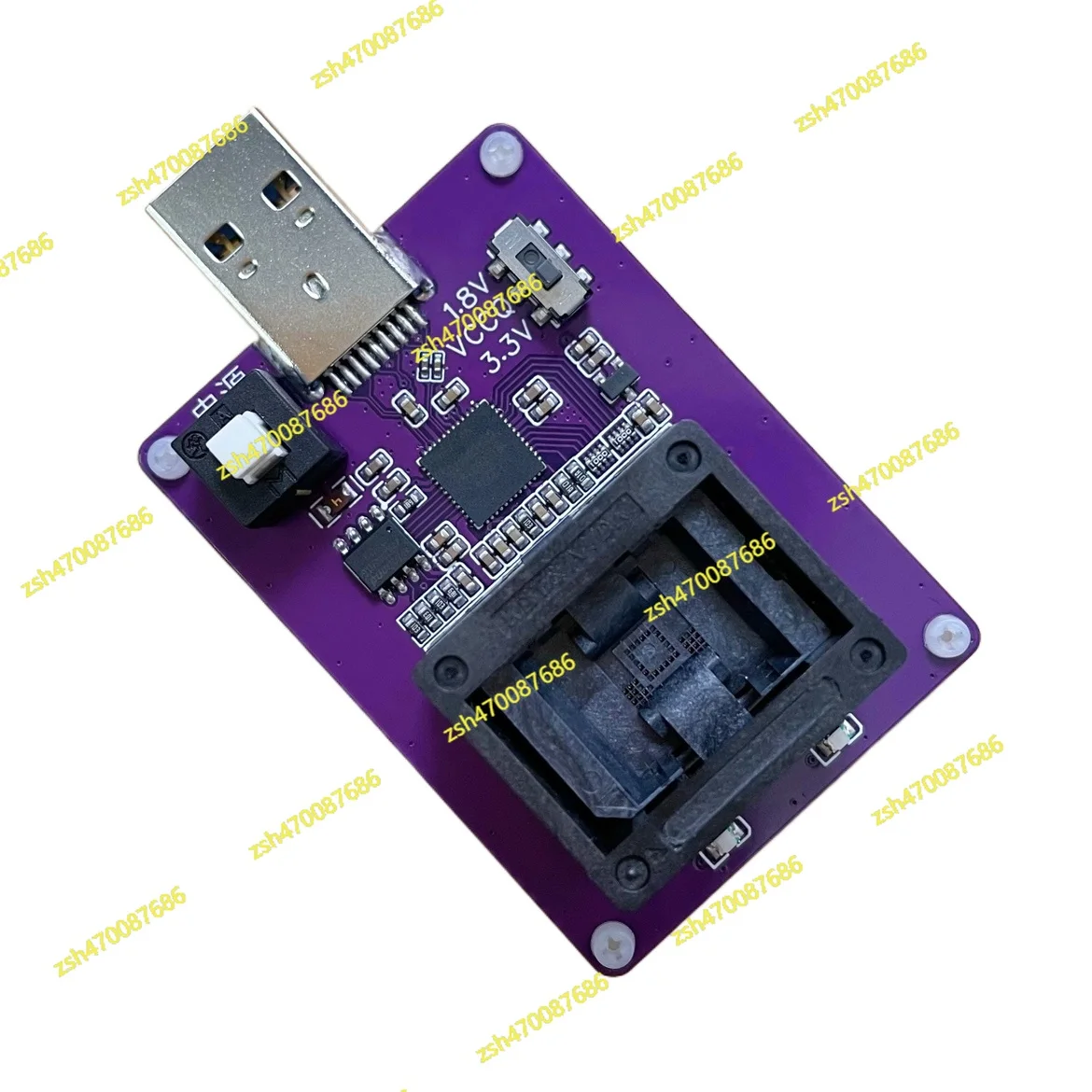 

EMMC153 Burning Socket Converted To USB 3.0 Image Read-write EMMC Chip Testing BGA153 Testing Rack GL3224