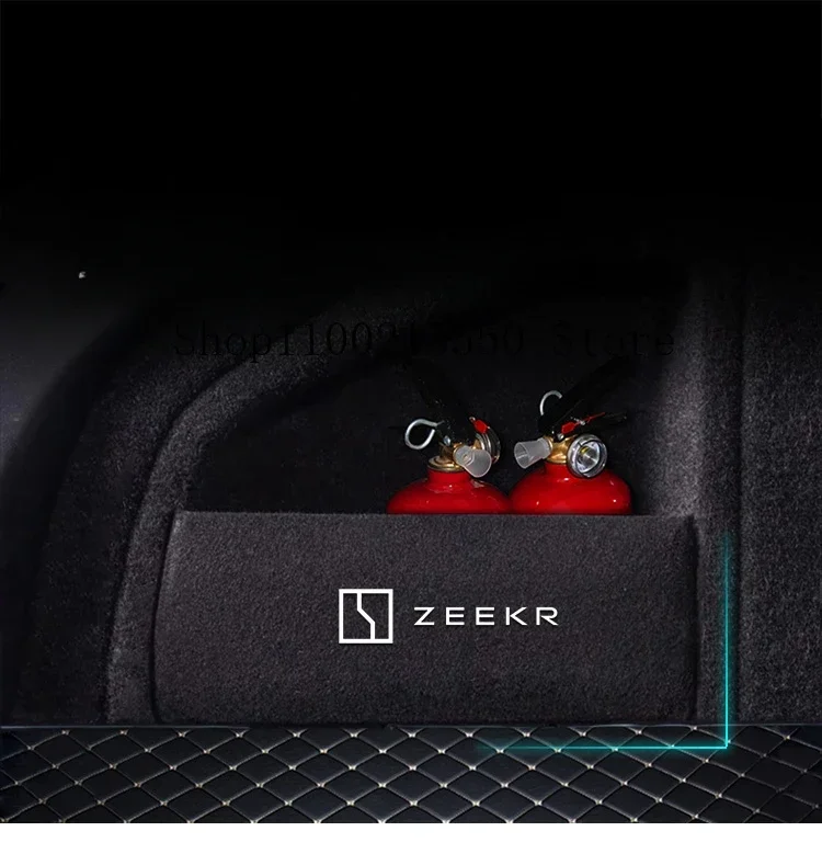 For Zeekr 001 2022 2023 Rear Spare Compartment Partition Rear Trunk  Storage Box Extreme Krypton Interior Modification Accessori