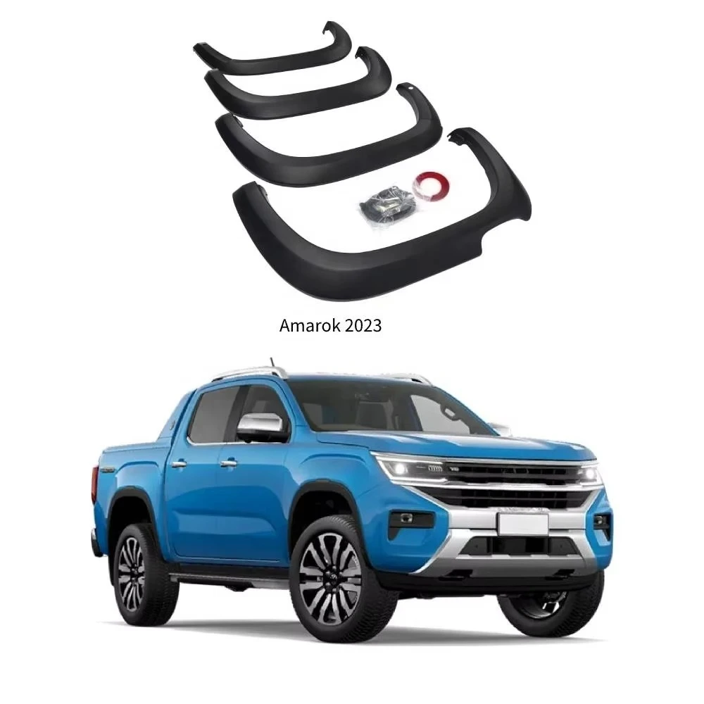 

Auto OEM Design Matte Black Wheel Arch Fender Flare with Smart Hole for Amarok 2023 Exterior Accessories