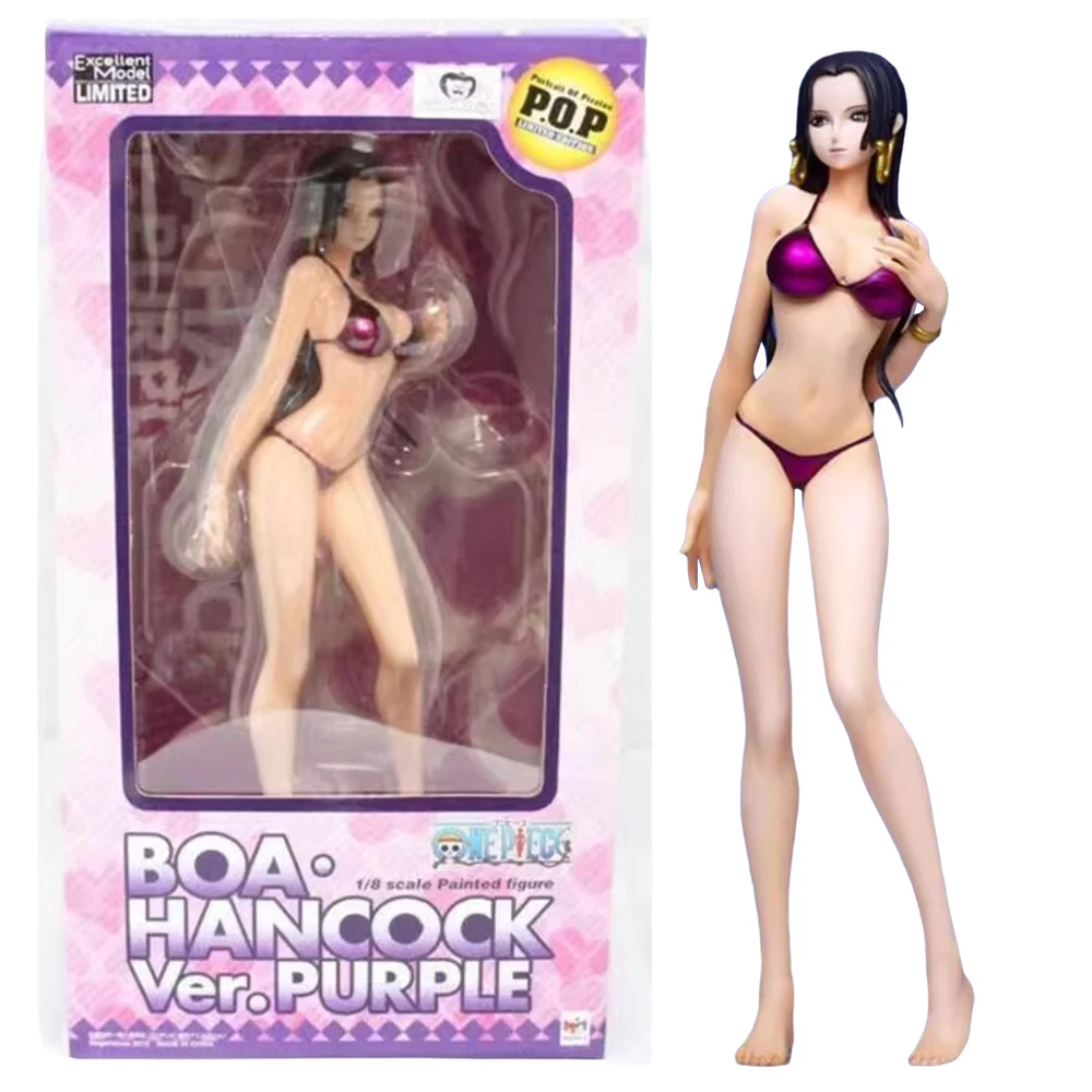 

One Piece Boa·Hancock MegaHouse Limited Edition POP Purple Swimsuit Standing Pose Anime Action Figure Collectible Models Toys