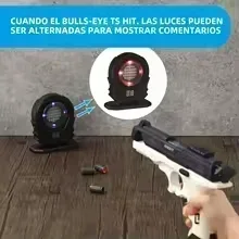 2qカラー感応式赤外線誘導電子レーザーターゲット射撃玩具（サウンドエフェクト付き）ドライファイアレーザートレーニング練習用