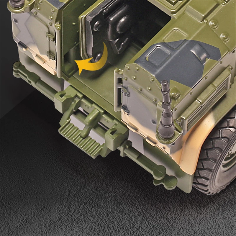 1:32 Alloy Tiger Armored Car Truck Model Diecasts Metal Toy Off-road Vehicles Model Military Explosion Proof Car Model Kids Gift