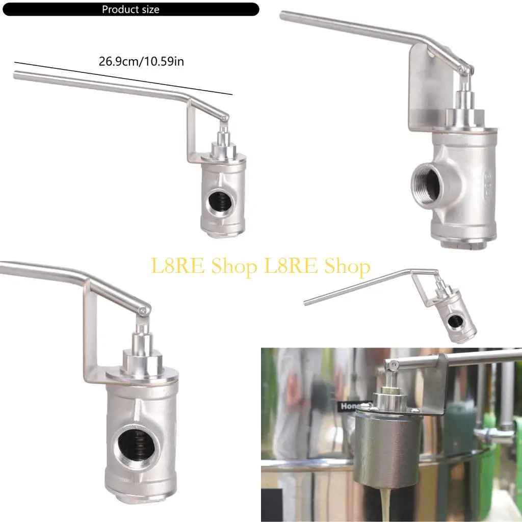 

L8RE Honeys Spigot Efficient Bottling Beekeeping Extractor Stainless Steel Texture