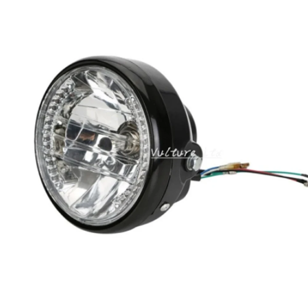 

Motorcycle Universal 7" 12v Round Headlight Turn Signal light Head Lamp For Harley Bobber Honda Yamaha Kawasaki Cafe Racer