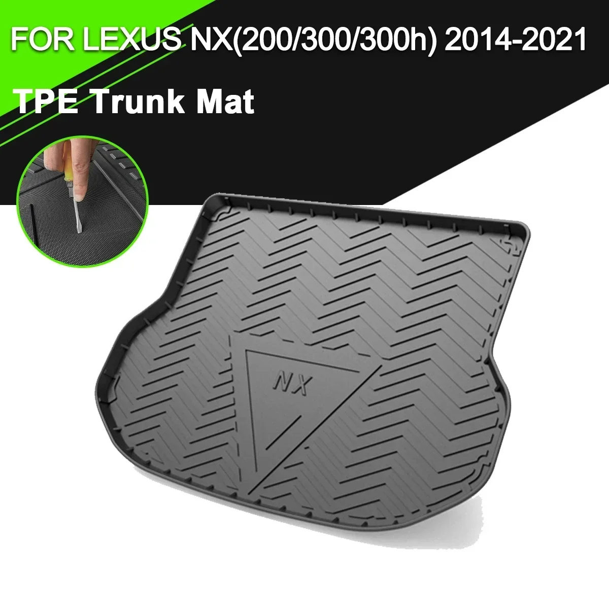 

Car Rear Trunk Cover Mat TPE Waterproof Non-Slip Rubber Cargo Liner Accessories For LEXUS NX 200/300/300H 2014-2021