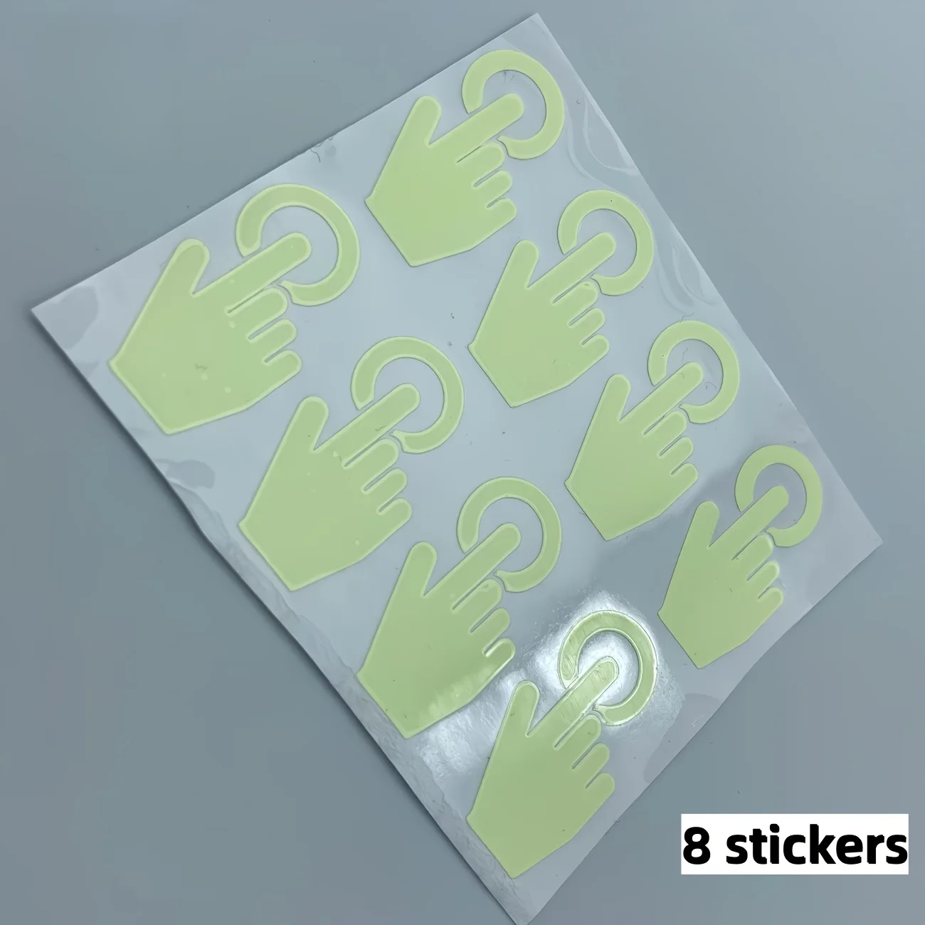8Pcs Glow In The Dark Indicator Button Stickers Luminous Wall Stickers DIY Home Bedroom Living Room Art Decorative Wall Decals