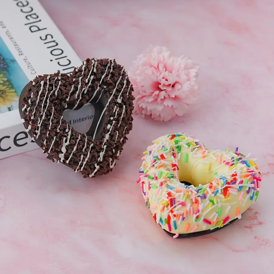 6 قطعة/المجموعة على شكل قلب الكعك الحلوى حفل زفاف الديكور كعكة الديكور التصوير المهنية محاكاة كعكة نموذج #6