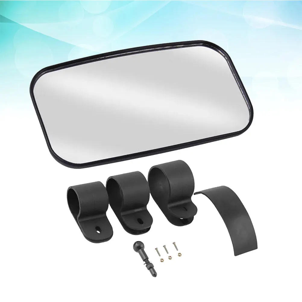 Rearview Mirror Set Wide Angle Convex Ball Joint Clamp Suitable for Atv Utv Sand Dune Vehicles Rear Blind Spot Mirror