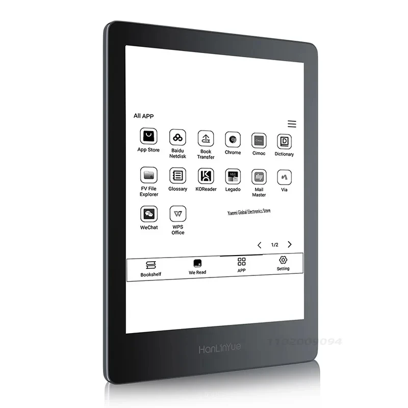 Hanlinyue Read6 Pro E-book 64G Reader 6inch E-ink Portable Tablet WiFi Android System Supports Multi Language with Read Light