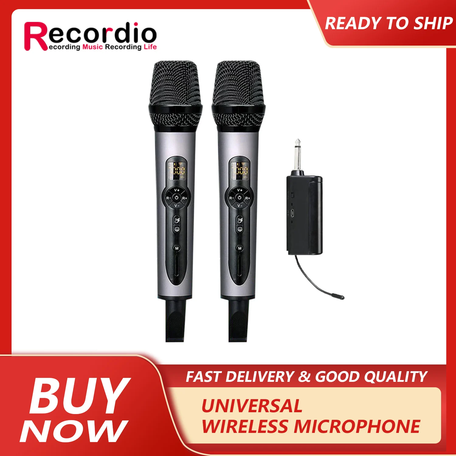 GAW-008B  Built-in reverb sound card dedicated microphone variety of singing sound effects wireless microphone