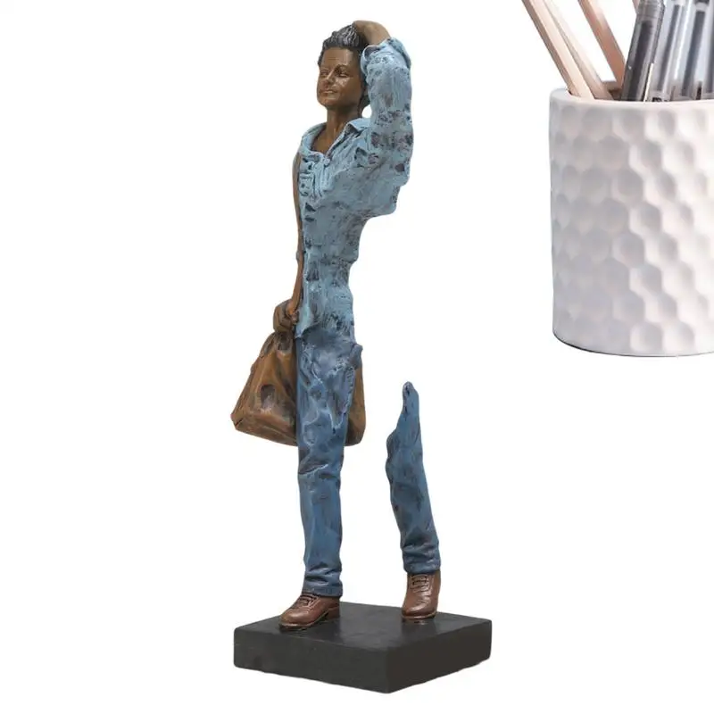 

Man Statue Decor Modern Decor Standing Man Abstract Sculpture Statue Decor Decorative Objects Abstract Art Coffee Table