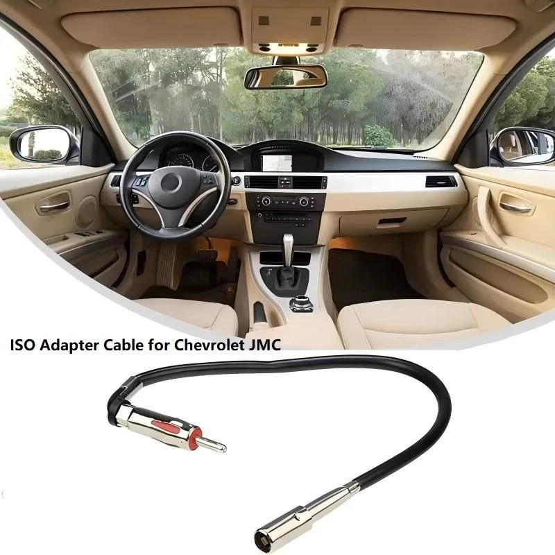Car ISO Adapter Cable Car Radio Stereo Aerial Antenna for Chevrolet JMC