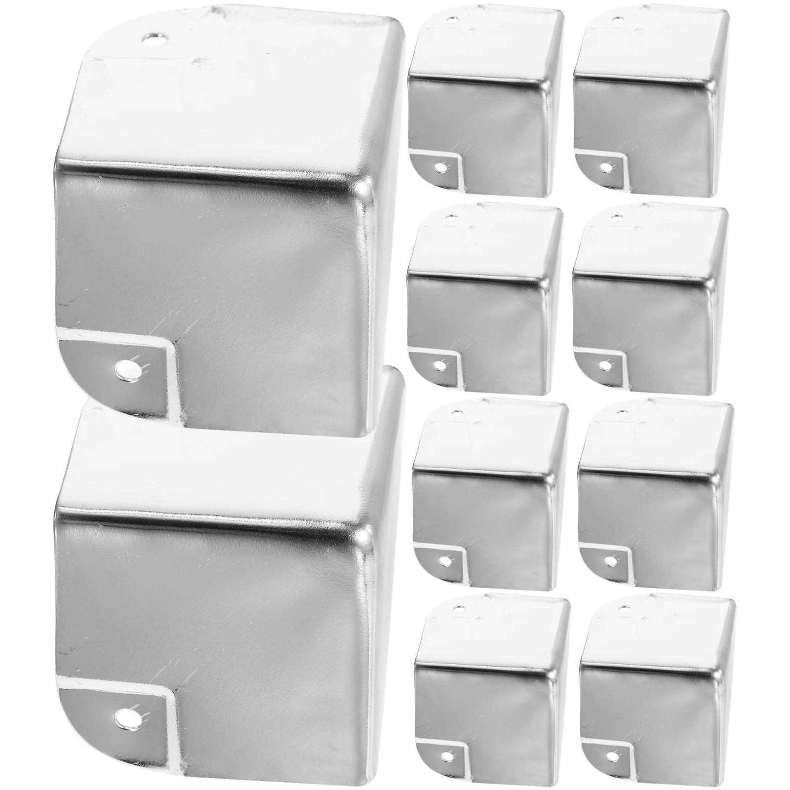 

10pcs Protector 50Mm Wood Wrap Style Cabinet Tool Boxes Vintage Box Guards Alloy Corner Guard Retro Safety Guard For