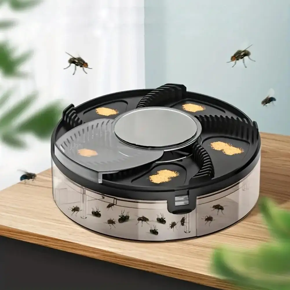 Electric Fly Trap USB plug-in Automatic Flycatcher Indoor Outdoor Safety Insect Catching Tool Quiet Home Kitchen Garden Flytrap