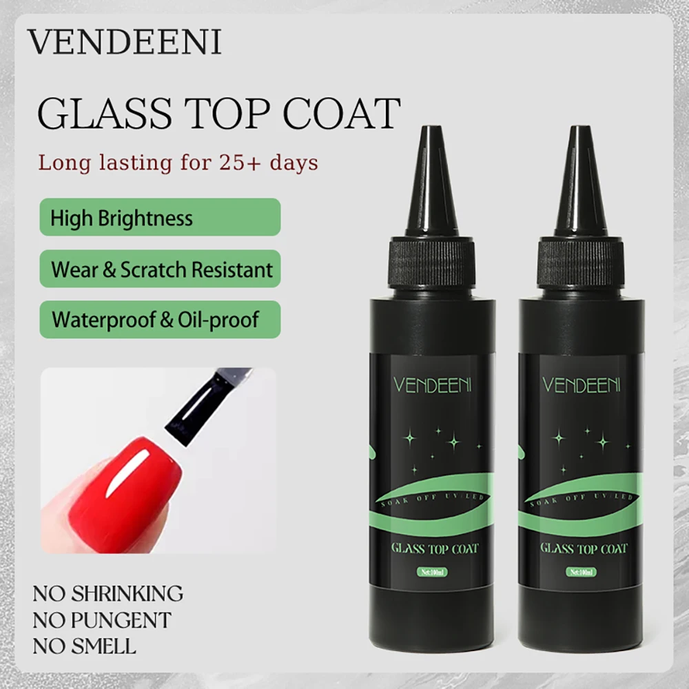 Vendeeni 17 tipos 100ml gel funcional unha polonês base superior revestimento cromo gel construir extensão gel preto branco gel tpo/hema livre