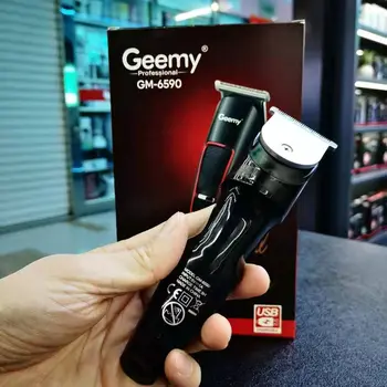 GEEMY GM6590 Zastřihovač vlasů Elektrický zastřihovač vlasů Dobíjecí akumulátorový zastřihovač s T-čepelí Profesionální sada 10 nejlepší prodej zastřihovač vlasů geemy - №6