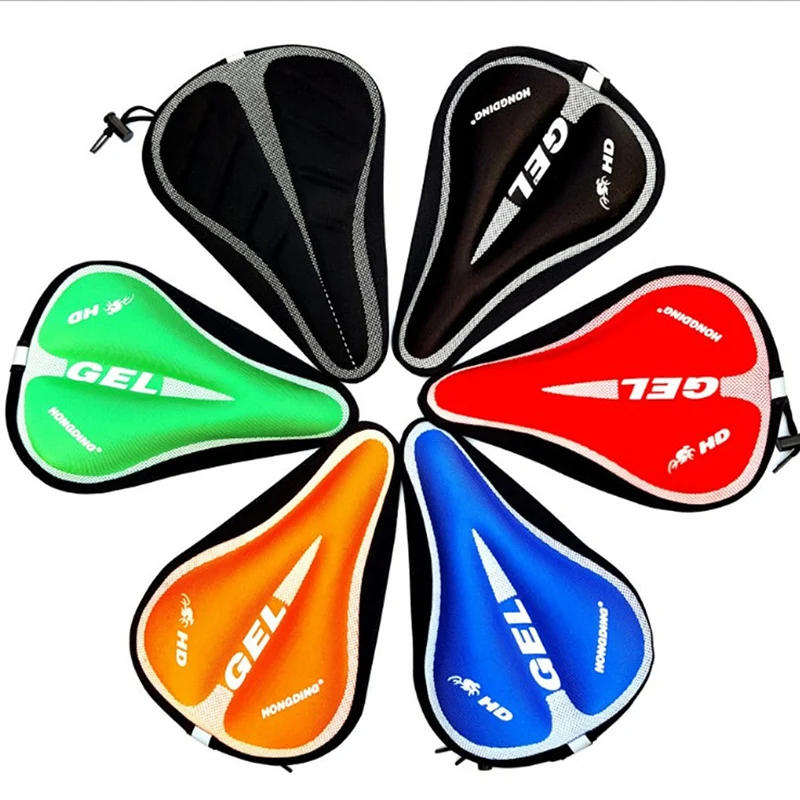 Gel Padded Bike Seat Cover Ergonomic Memory Sponge Cycling Saddle Cover Soft Thickened Shockproof Breathable Bike Seat Cover view 6