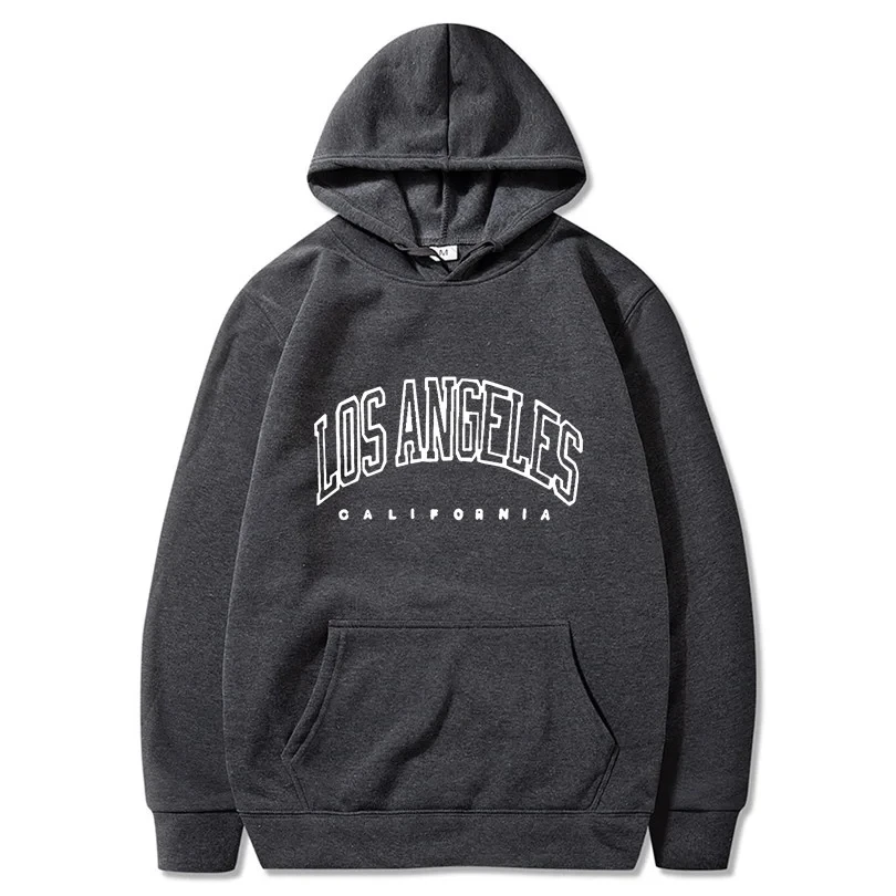 

Los Angeles California Hoodies unisex Fashion Novelty Hoody Casual Hooded Basic All Match Sweatshirt Warm Comfortable Fleece