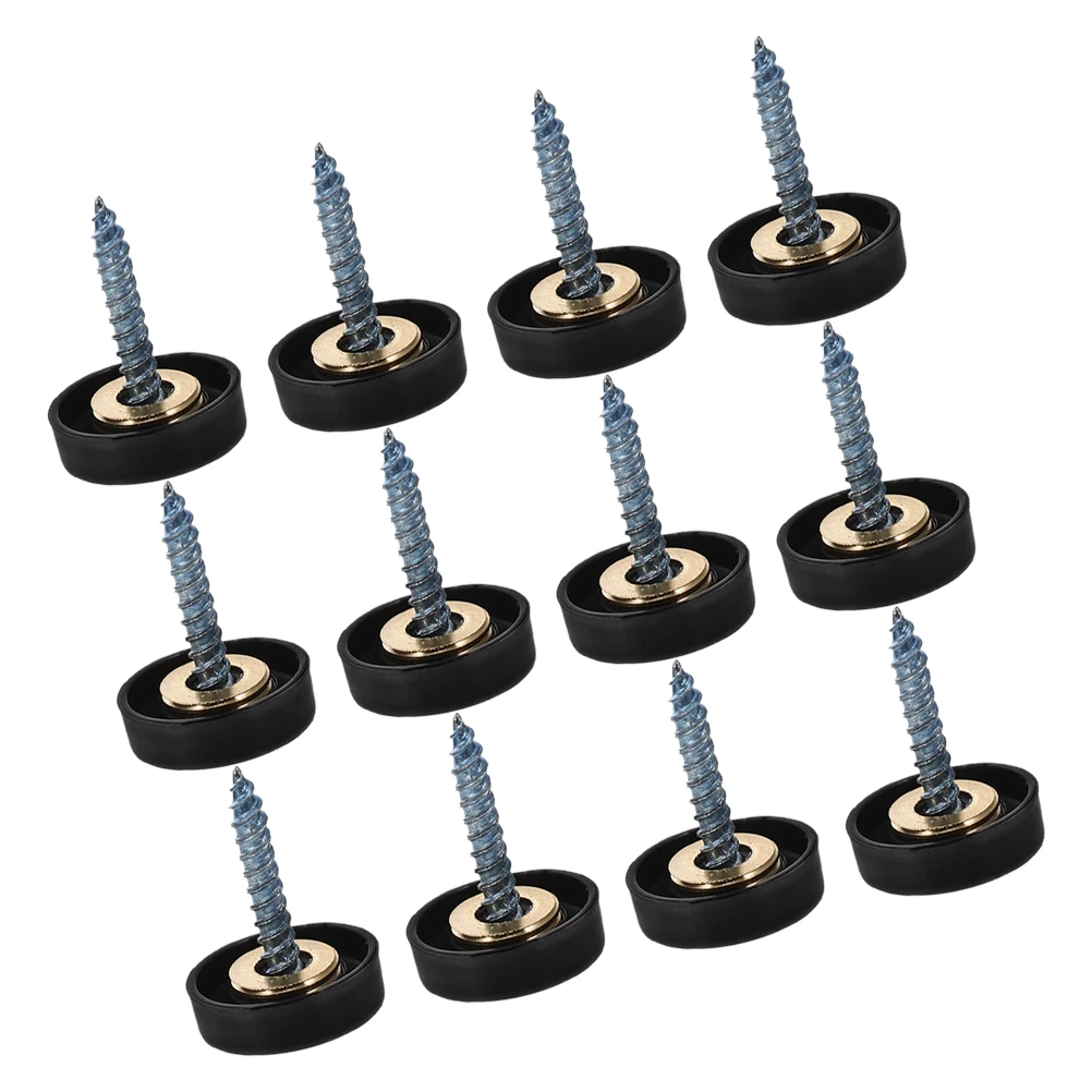 

12 Pcs Stainless Steel Mirror Nails Furniture Screws Head Covers Decorative Cap Advertising Mounting Glass