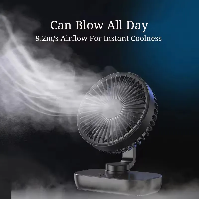 

Multifunctional Electric Fan USB Charging Quiet Desktop Electric Fan with Shake Head Function Small Cooling Ventilador Fans