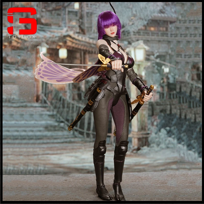 In Stock SUPER DUCK SET079 1/6 Sexy Female Ninja Head Sculpt Costume Clothing Set Fit 12'' TBL S10D Action Figure Body Dolls