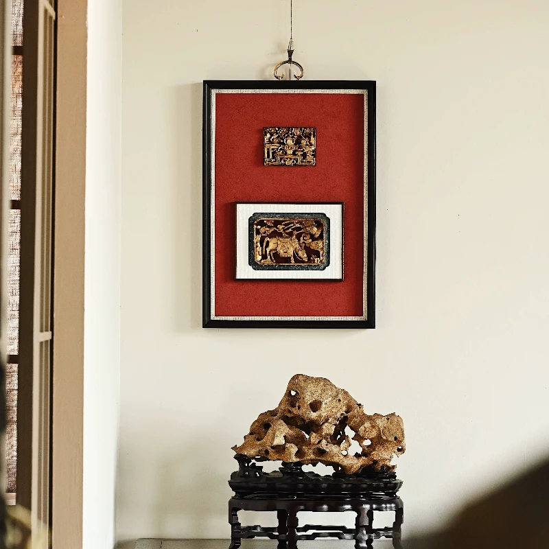 "Auspicious" hanging screen craft paintings, cultural games, collection decoration, gift-giving gifts
