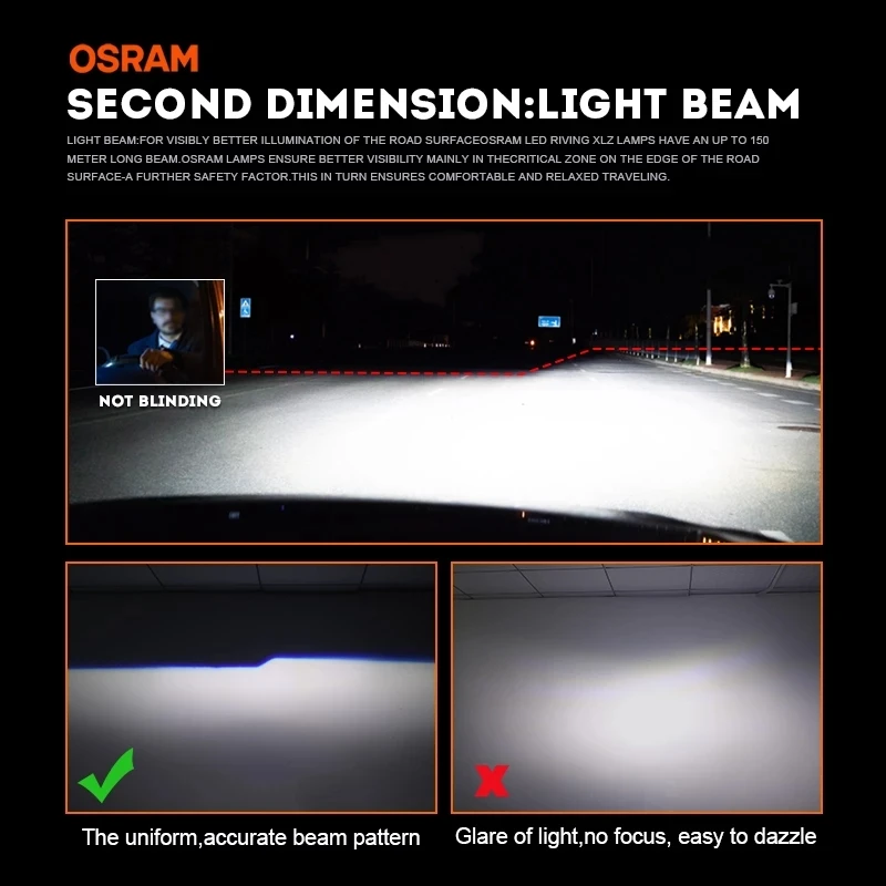 OSRAM Original Auto H7 H4 Led Car Headlight Bulbs 9012 HIR2 Lamp HB2 9003 H1 9005 9006 HB4 HB3 H11 H8 Fog Lights 6000K White 12V