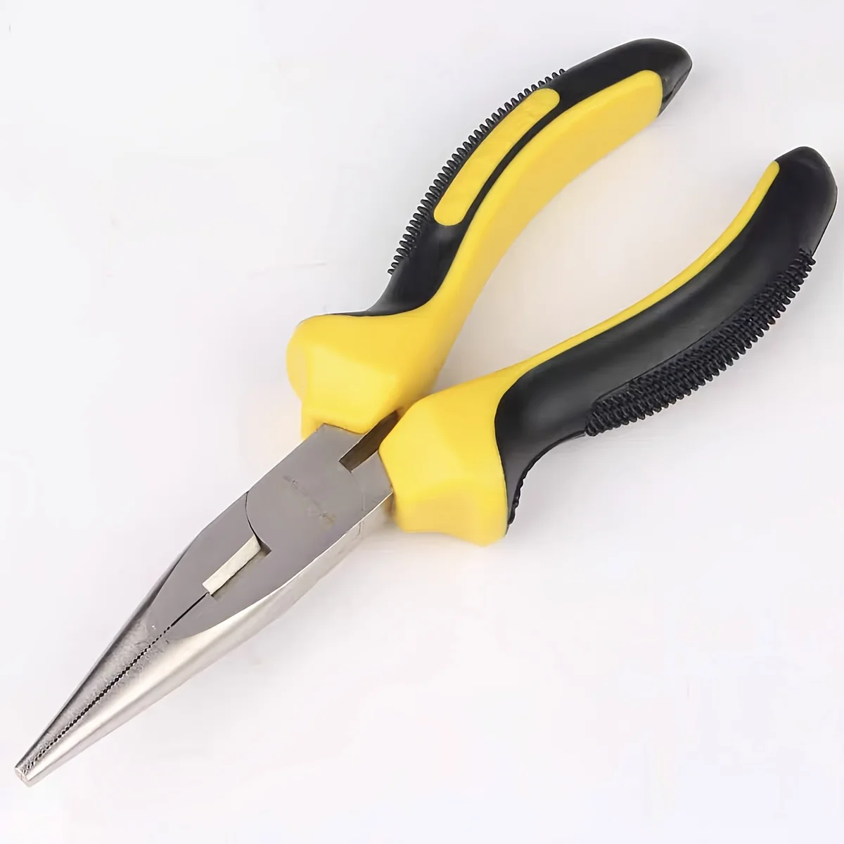 1pc Steel 6-Inch Pointed Nose Pliers, Labor-Saving Electrician Household Tool, Metal & Plastic, Non-Electric Manual Operation