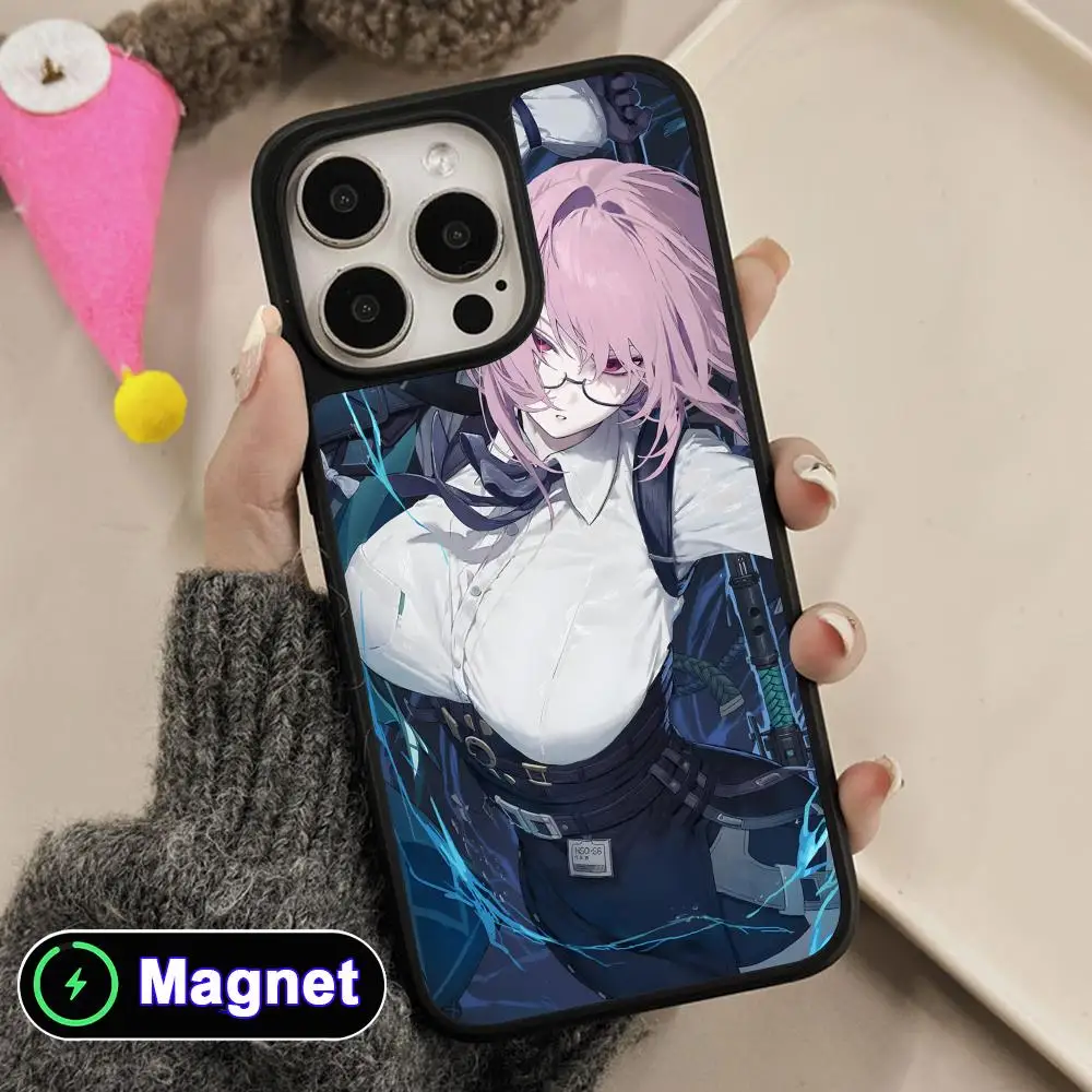 

ZZZ Yanagi Phone Case for iPhone 17 16 15 14 13 12 11 Air Pro Max Plus Matte Surface Magnet Cover