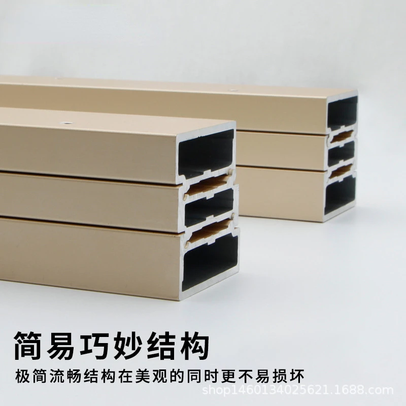 Open Cabinet Table Guide Rail Aluminum Telescopic Translation Table Guide Rail Extension Hidden Table Guide Rail