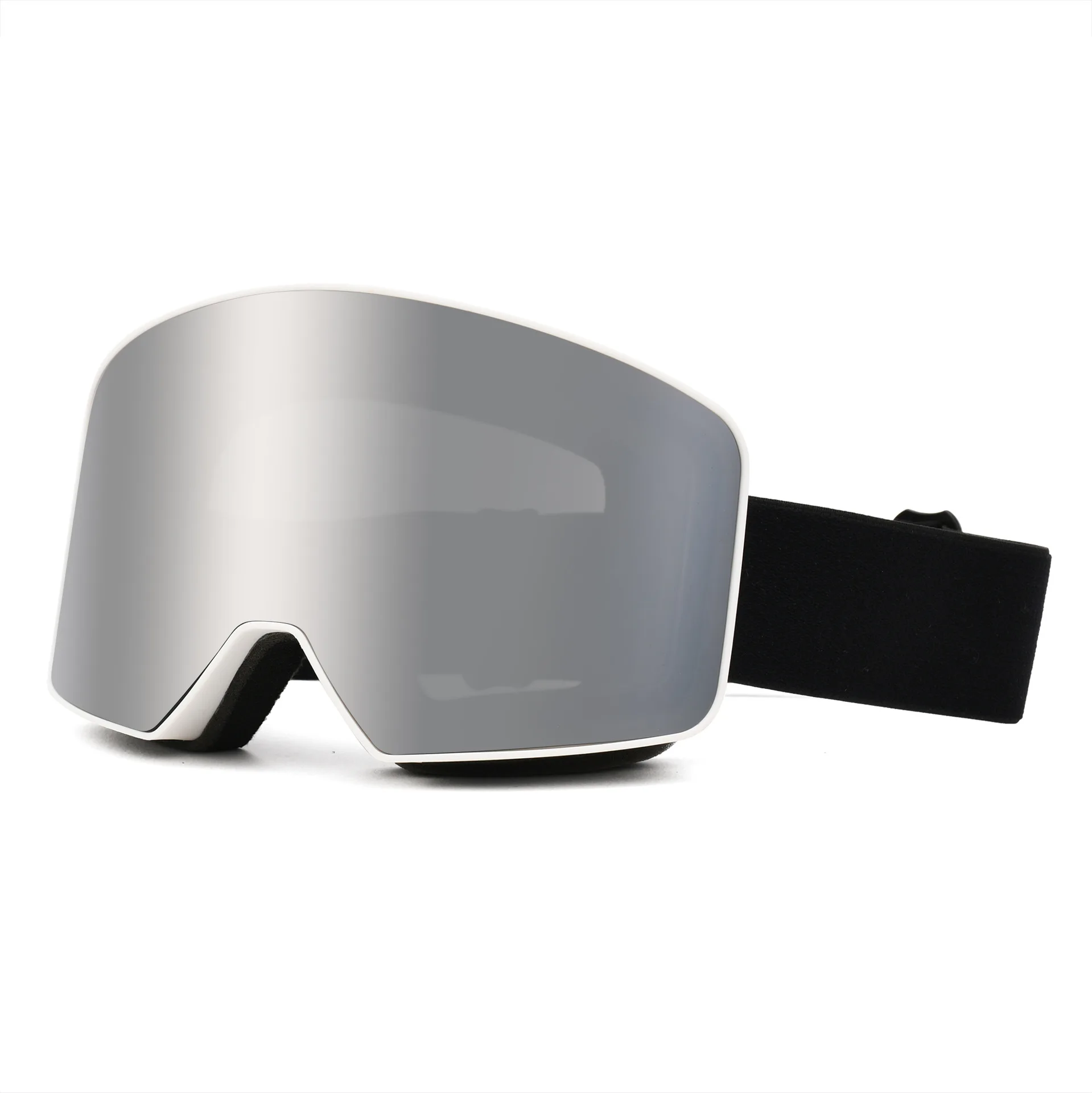 

Durable cylindrical PC ski goggles for outdoor skiing with double anti-fog snow sports goggles