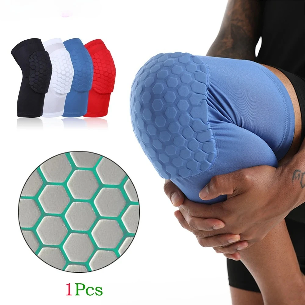 

1 шт. наколенники сотовые короткие поддерживающие для молодежи и взрослых, баскетбольные наколенники, компрессионный рукав для велосипедного спорта