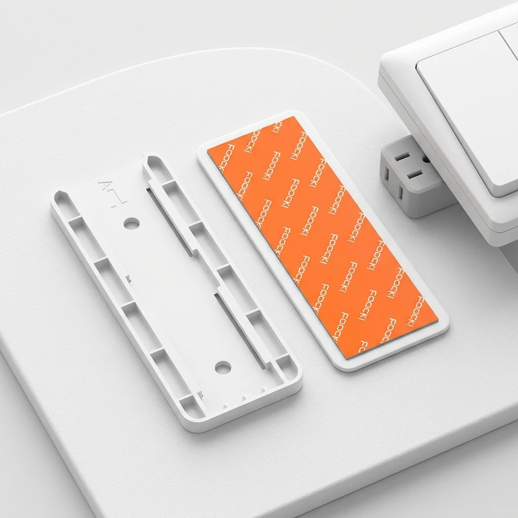 Homeowners Power Strip Holder Office Cable Management Organizer Adhesive ABS Plastic Clamp for Desk Wall Tidy Durable