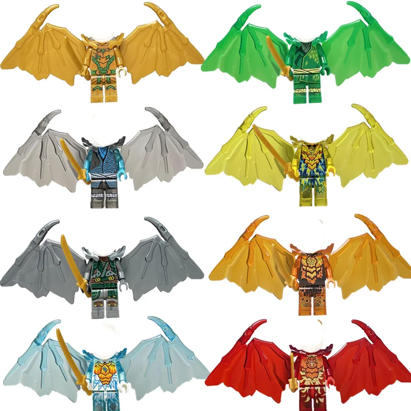 Ninja Figures Dragon Form Building Blocks Lloyd Kai Jay Zane Model Niya Bricks Kids Kits Gift for Children view 4