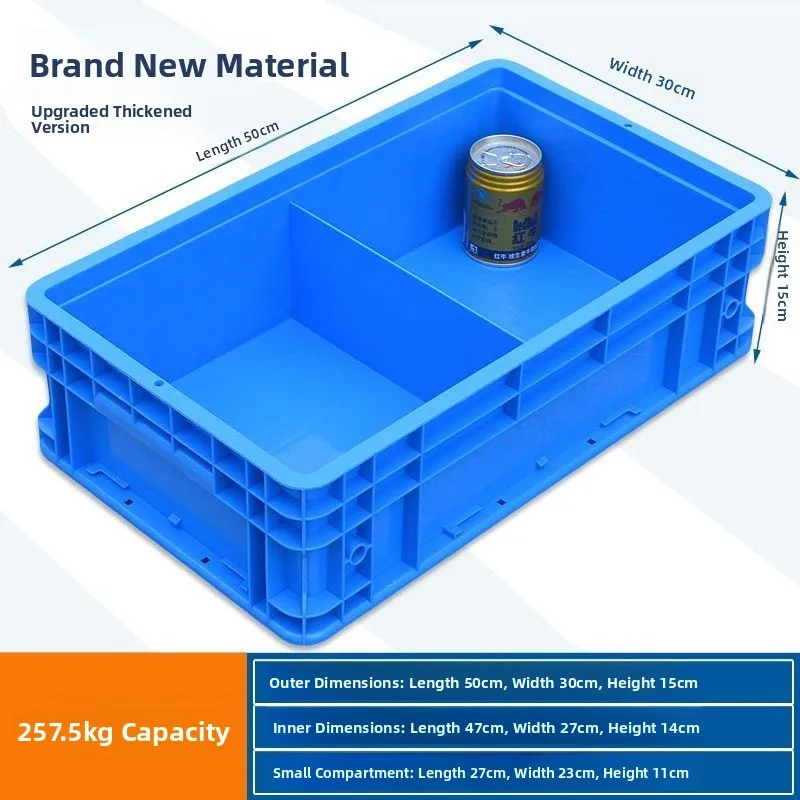 New Large Rectangular Plastic Relay Box Electronic Partition Box Industrial Storage Container Factory Use Polypropylene Material