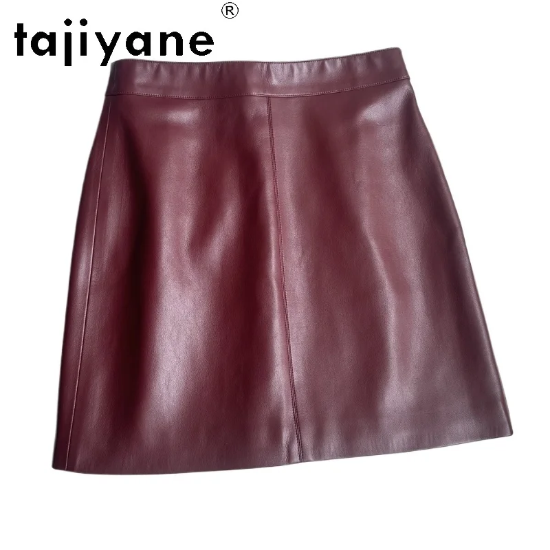 TAJIYANE Real Sheepskin Skirts Womens 2024 Luxury Genuine Leather Short Skirt  Autumn Winter Women Clothing Many Colors юбка